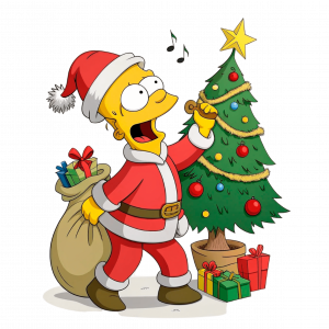 Bart Simpson Y La Navidad
