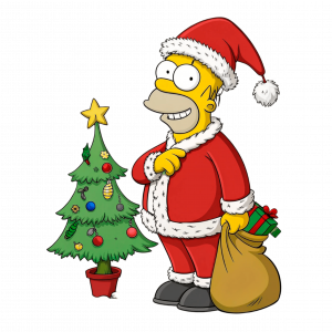 Homero Simpson Y La Navidad