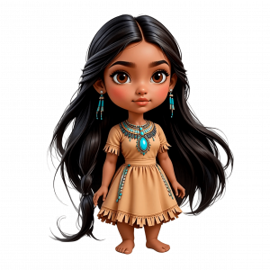 Pocahontas Muñequita 3D