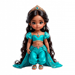 Princesa Jasmine Muñequita 3D