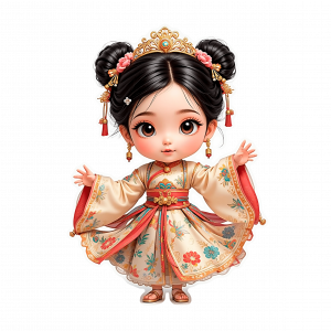 12328 Princesa Mulan Muñequita 3D 07-min Princesa Mulan Muñequita 3D