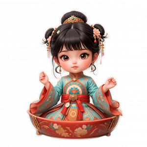 12329 Princesa Mulan Muñequita 3D 08-min Princesa Mulan Muñequita 3D