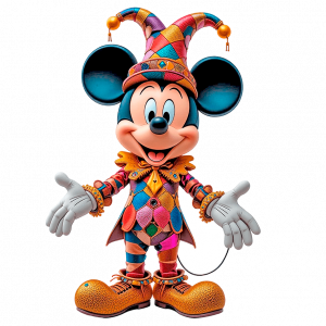 Mickey Mouse Arlequín