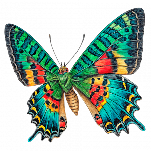 Atardecer De Madagascar Mariposas Famosa