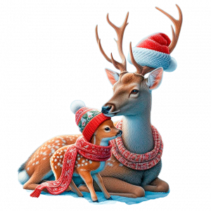 Venado Y Cervatillo De Navidad