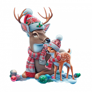 Venado Y Cervatillo De Navidad