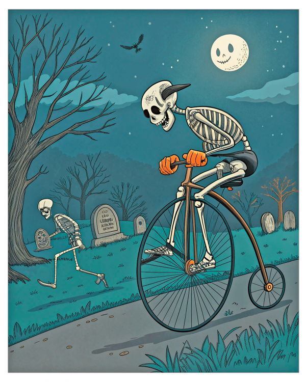 Calaveras Celebrando Halloween