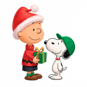 Snoopy Y Charle Brown Con La Navidad