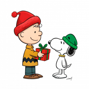 Snoopy Y Charle Brown Con La Navidad