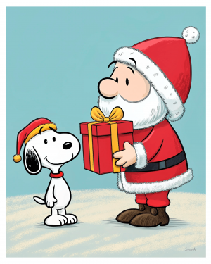 Snoopy Y Santa Claus