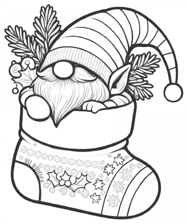 Ref.1181-Gnomo y Media Navidad 02 cPORTA