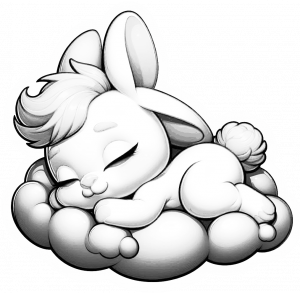 Ref.(4853)-Conejitos bebe bonitos-Colore