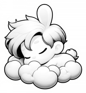 Ref.(4854)-Conejitos bebe bonitos-Colore