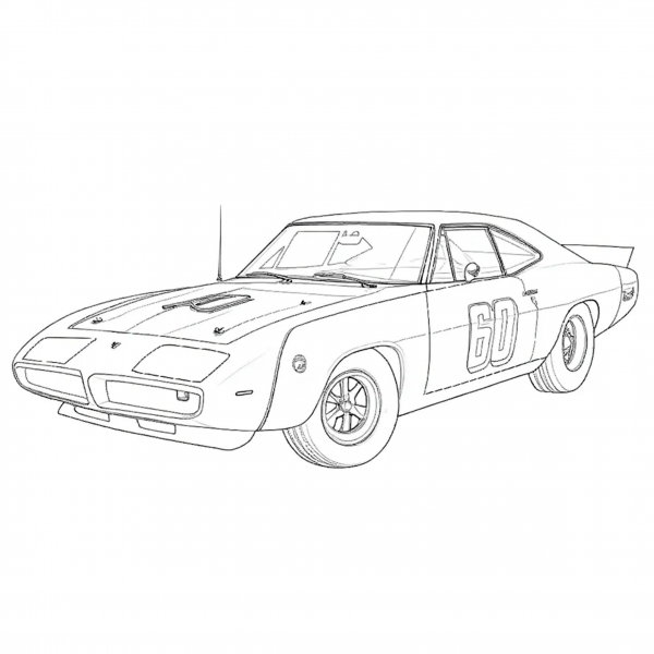 Dodge,ChargerDaytona,1969Colorear