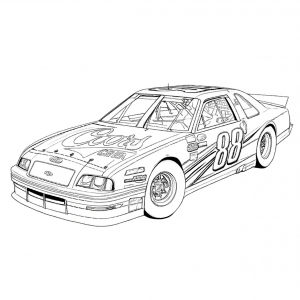 Ford,Thunderbird,1988Colorear