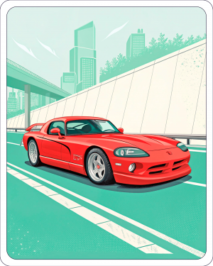 Dodge,viperrt10,1992,rojo