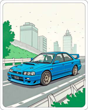 14219 Subaru,ImprezaWRXSTI(GC8),1994,Azul -min Subaru, Impreza Wrxsti (Gc8), 1994