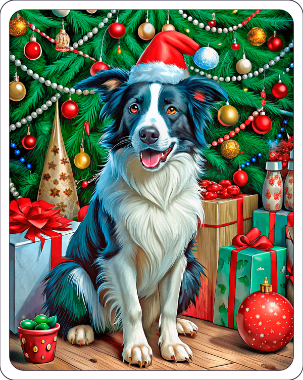 Border Collie De Navidad