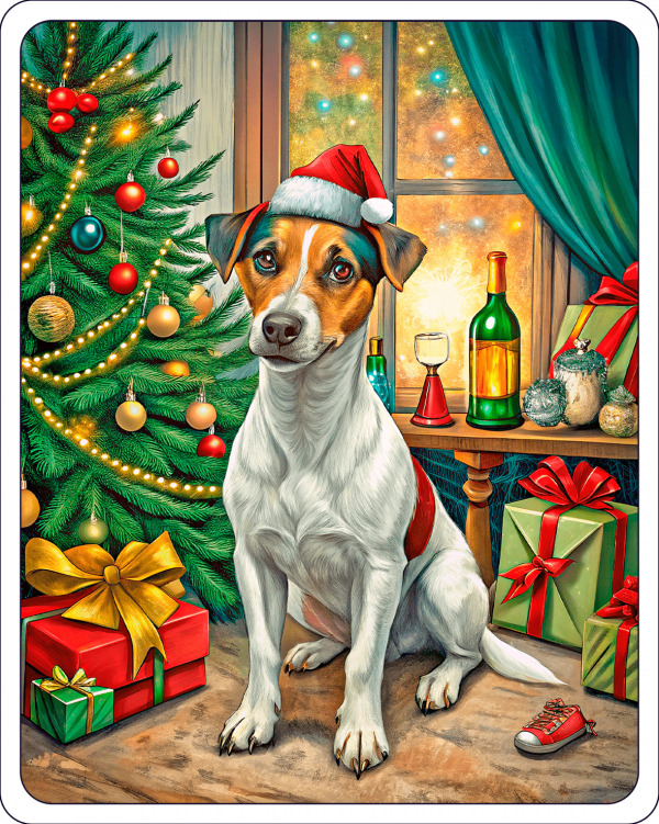 Jack Russell De Navidad