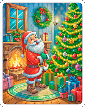 Santa Claus Y El Arbolito