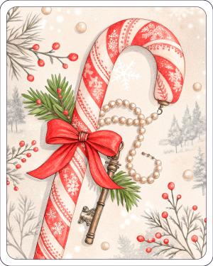 Bastoncillos Dulces De Navidads Decorados