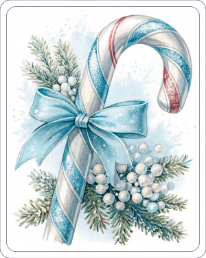 Bastoncillos Dulces De Navidads Decorados