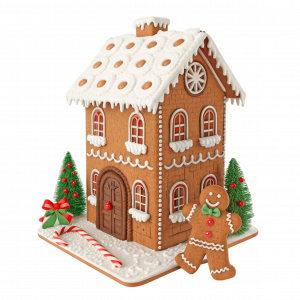 Casitas Y Hombre De Jengibre