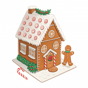 Casitas Y Hombre De Jengibre