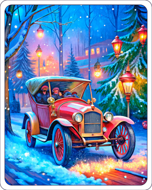 Curved Dash Oldsmobile Navidad