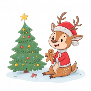 El Reno Celebrando La Navidad