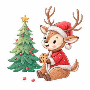 El Reno Celebrando La Navidad