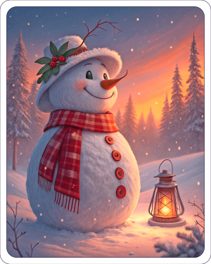 Muñeco De Nieve En Navidad