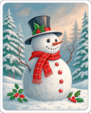 Muñeco De Nieve En Navidad