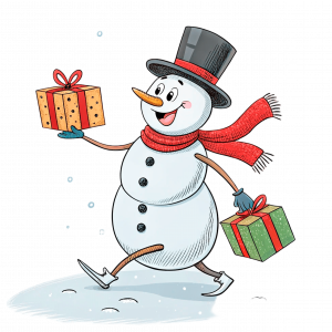 Muñeco De Nieve Y La Navidad