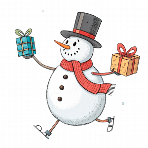 Muñeco De Nieve Y La Navidad