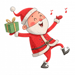 Santa Feliz Por La Navidad