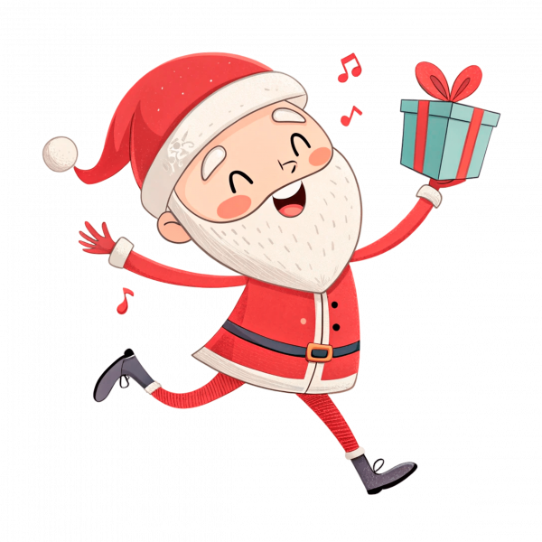 Santa Feliz Por La Navidad