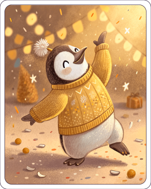 Pingüino De Navidad