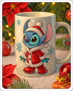 Stitch Y La Taza De Navidad