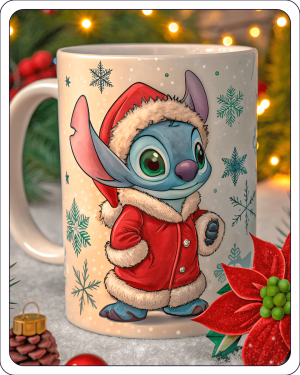 Stitch Y La Taza De Navidad