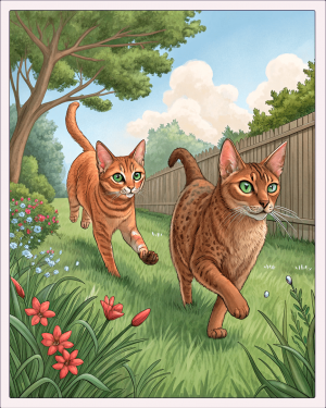 Abisinio Rojo (Patrón Ticked) Etiopía