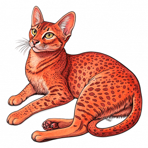 Abisinio Rojo (Patrón Ticked)