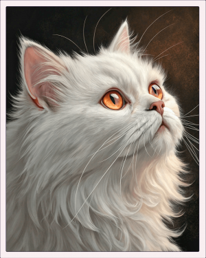 Gato De Raza Persa Blanco