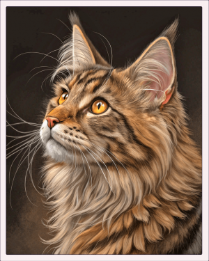 Gatos Maine Coon Tabby 02