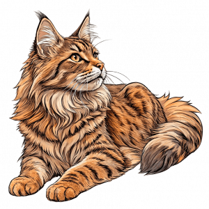 Gatos Maine Coon Tabby