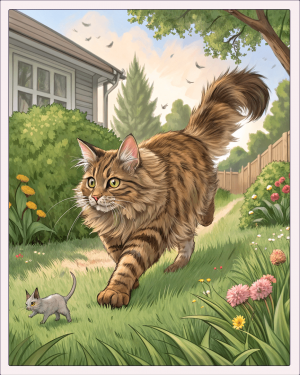 Maine Coon Tabby (Atigrado) Marrón Estad