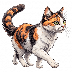 Gato Bobtail Japonés Tricolor (Mi-Ke) 02