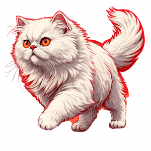 Gato Persa Blanco, Sólido