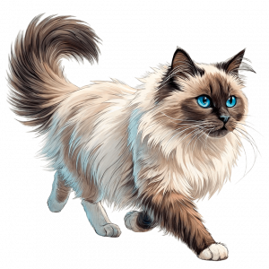 Gato Ragdoll Colorpoint (Pelo Semi-Largo