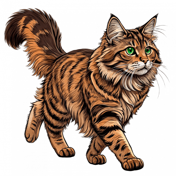 Gato Maine Coon Tabby (Atigrado)
